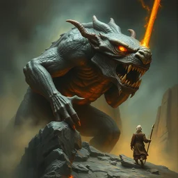gandalf and the balrog. a 2 4. artgerm. high detail scene. beksinski. mark maggiori. epic ultrarealism. oil on canvas. cinematic wide angle lens