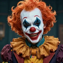 an insane clown, highly detailed, digital art, sharp focus, trending on art station, anime art style