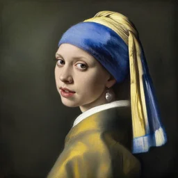 portrait of scarlett johansson, oil painting byjohannes vermeer, 1 7 th century, art, oil on canvas, wet - on - wet technique, realistic, expressive emotions, intricate textures, illusionistic detail, cinematic lighting, unreal, natural tpose