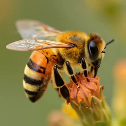 bee using orange inmate suite