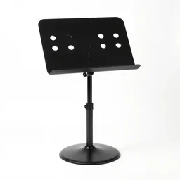modular music stand, 8k product photo, isolated on a pure white background, centered, entire object in frame, sharp focus, soft studio lighting
