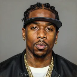 a Rembrandt portrait painting of Lil Wayne, detailed portrait, realistic