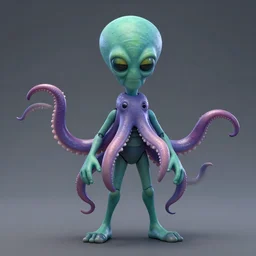 🦑 cthulhu style, pixar, action figure,