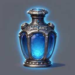 a pocket healing potion, rpg game inventory item, Warcraft style, outer glow, solid background, trending on artstation