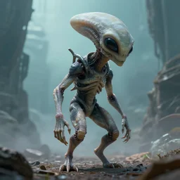 photo of an alien creature from the future