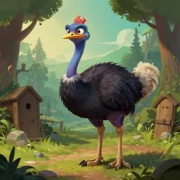 The ciborg ostrich Barn from warcraft gnomes, artwork by Sergey Kolesov