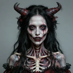 semi - realistic detailed weird and scary beautiful anatomical metaphysical maniac portrait of woman gothic style sharp focus