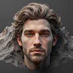 jonah hill's face as a mountain :, dynamic, particulate, intricate, elegant, highly detailed, centered, artstation, smooth, sharp focus, octane render