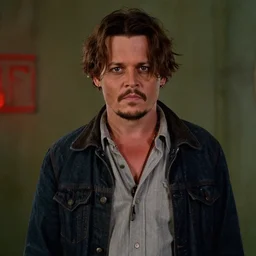 film still of johnny depp in stranger things, 8 k