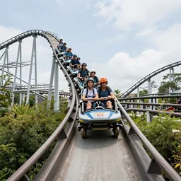 POV Of The Most Intense Rollercoaster, Photorealistic