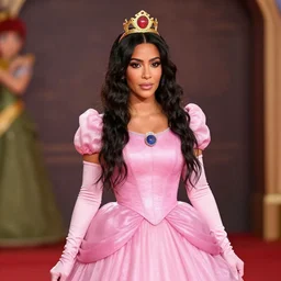 kim kardashian as princess daisy in live action super mario movie, 8k resolution, full HD, cinematic lighting, award winning, anatomically correct