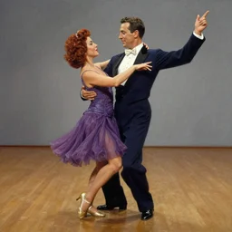 Gene Kelly dancing with Pee Wee Herman, by Sir James Guthrie, hyperrealism