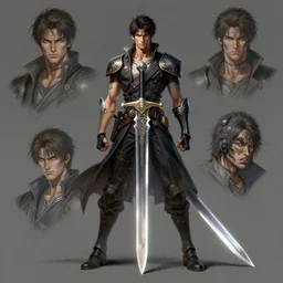 Sci-Fi Sword, concept art, digital art by Stanley Artgerm Lau, WLOP, Rossdraws, James Jean, Andrei Riabovitchev, Marc Simonetti, Yoshitaka Amano, ArtStation, CGSociety