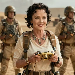 movie still of Betty White in Mad Max Fury Road, 4k, high quality, very detailed,