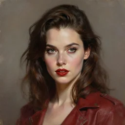 perfectly - portrait of a beautiful female killer netflix character, 6 0 s vibe, intricate, highly detailed, digital painting, loose brush strokes, realistic shaded lighting, artstation, concept art, smooth, sharp focus, illustration, realism, oil painting, unreal engine 5, 8 k, art by peter mohrbacher and sam spratt