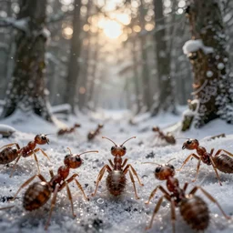 hyper realistic photo of winters nightmare after hurricane katrina from an ants perspective 4 k
