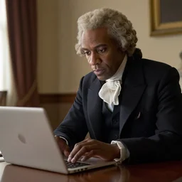 daveed diggs as thomas jefferson browses the internet