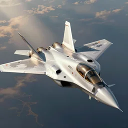 an illustration of a renault starship fighter jet, artstation