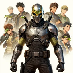 robot ninja warrior mask helmet metal gear solid snake pose training suit swat commando, intricate design, official fanart behance hd artstation by jesper ejsing, by rhads, moebius and makoto shinkai and lois van baarle, ilya kuvshinov, ossdraws, that looks like it is from borderlands and by feng zhu and loish and moebius