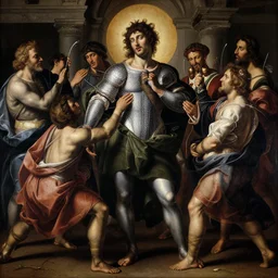 adoration of the cyber magi by Caravaggio