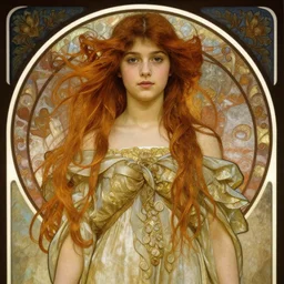 portrait of a teen goddess, garce, utral high detail, medium shot, rimming light, alphonse mucha, artgerm lau, greg rutkowski