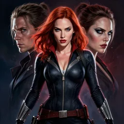 symmetry!! gantz portrait of megan fox as black widow, unholy, intricate, highly detailed, dynamic lighting, digital art, digital painting, artstation, terence nielsen, sharp focus, illustration, art by artgerm and greg rutkowski and moebius, 8 k