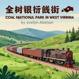 a tourism poster of coal miners national park in west virginia, by evelyn abelson, featured on dribble, regionalism, digital illustration, wallpaper, poster art