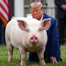 Donald Trump being a pig