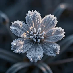 flower like a frost pattern