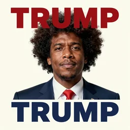 afro american donald trump, political propaganda