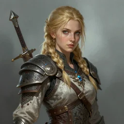 lydia from skyrim, digital art, portrait by artgerm