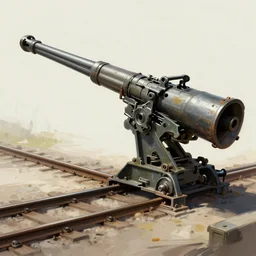 railway gun, concept art
