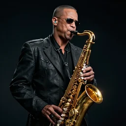kenny g as master chief, photorealistic, epic, saxophone, cinematic