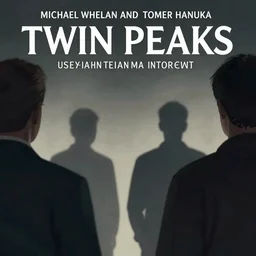 Twin Peaks poster artwork by Michael Whelan and Tomer Hanuka, Rendering of men in shadows from scene from Twin Peaks, full of details, by Makoto Shinkai and thomas kinkade, Matte painting, trending on artstation and unreal engine