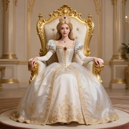 princess on her throne by wlop