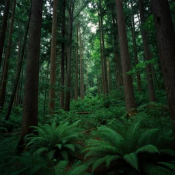 lush forest, high detail, 4 k, surrealism style