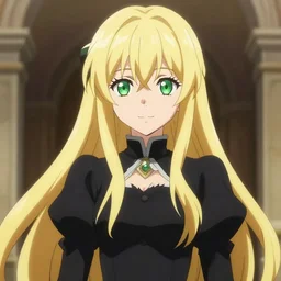 victorique de blois anime girl gosick super detailed green eyes green eyes green eyes green eyes elegant black dress blonde hair by greg rutkowski makoto shinkai aramaki shinji artgerm, cushart krenz key art feminine award winning scenery art detailed, volumetric lighting