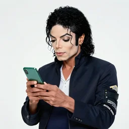 Michael Jackson using whatsapp at brazil
