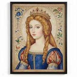 portrait of a princess by gobelins paris school