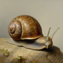 army general snail, fine detail painted by joshua reynolds