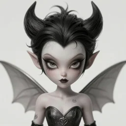 evil tinckerbell, flawless symmetrical pretty cute face, greg rutkowski, 8 k, shallow depth of field, intricate detail, concept art,