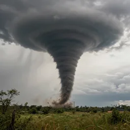 An alien-looking tornado