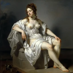 A photograph of La Maja Desnuda by Goya