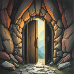 beautiful matte painting of the doorway to another dimenstion, fantasy
