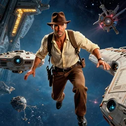 indiana jones on a spaceship