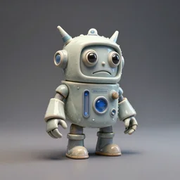 crazy ceramic miniature toy Figure Robot scientist monster 8K, zbrush, c4d, in a Studio hollow, water drops, by james jean