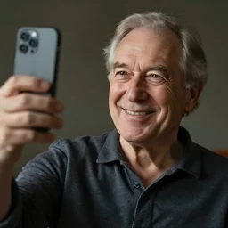 My dad taking a selfie