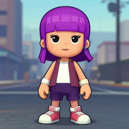 LilyPichu in the style of gta san andreas, in the style of artgerm, rossdraws