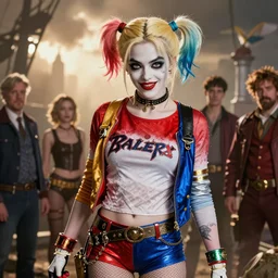 epic beautifull hyper realistic harley quinn, gorgeous lighting by kim jung giu weta studio, mucha, bautista and norman rockwell and greg rutkowski and tom bagshaw and james gurney and lucasfilm