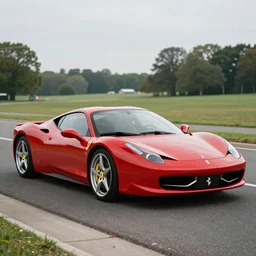 ferrari 458, 1980s, photorealistic